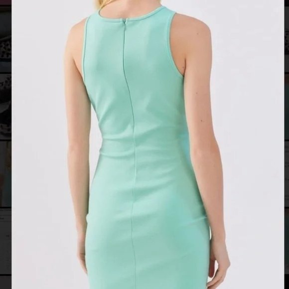 NWT Urban Outfitters Womens Bodycon Mini Dress M Mint Green Knit - Picture 2 of 7
